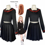 Tokyo Revengers Yuzuha Shiba Cosplay kost&uuml;&uuml;m-Takerlama Anime naiste kleit + parukas seelik &uuml;likond koolivorm M