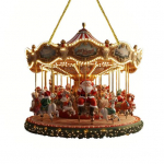 2D J&otilde;uluvana karusselli ripats Puhkemaja aken Auto J&otilde;ulupuu kaunistus Ripats Akr&uuml;&uuml;l K&auml;sit&ouml;&ouml; Kunst Ornament A