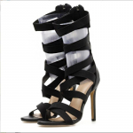 Moodsad sandaalid naistele ristrihmaga &otilde;hukese kontsaga Rooma k&otilde;rged kontsad tantsukingad uued suvised uued seksikad &otilde;&otilde;nsad disaineri vabaaja naiste kingad lukuga 35 must