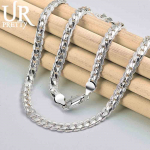 925 Sterling H&otilde;be K&uuml;lgkett Kaelakee Mood Pulmaehted 40CM