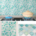 4/8 tk isekleepuvad vin&uuml;&uuml;ltapeedid, 3D-efektiga plaadid, veekindlad k&ouml;&ouml;k, keraamilised plaadid, alumiiniumfooliumist seinakleebised 4 Pcs