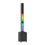 BT juhtmevaba k&otilde;lar subwooferi ja RGB atmosf&auml;&auml;rvalgustusega Karaokemasin mikrofonisisendiga Kodu AU