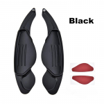 2 tk auto rooliratta k&auml;iguvahetaja pikendatud pikendusk&auml;iguvahetus alumiiniumist Land Range Rover Evoque Discovery Sport Jaguar XF XE jaoks must