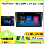 Android 13 Mazda 3 I jaoks Mazda3 BK 2003 - 2009 Autoraadio Multimeedia Video M&auml;ngija Navigatsioon 2din 4 core 1GB+32GB carplay