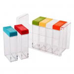 6in1 v&uuml;rtsikonteiner jar maitseaine dosaator, soola maitseainekarp k&ouml;&ouml;ki