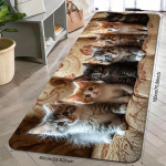 1 tk V&auml;simusvastased k&ouml;&ouml;givaibad Kitten Element Print Veekindel libisemisvastane paks polsterdatud k&ouml;&ouml;gimatt Tugeva t&ouml;&ouml;v&otilde;imega mugav k&ouml;&ouml;gimatt 40*60cm