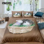 3D Hamstri Tekikott King Queen Suurus Armas Merisiga Voodipesukomplekt Lastele Teismelistele T&auml;iskasvanutele Pere Lemmikloom Loom 2/3tk Tekikott AU Single(140x210cm)