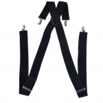 Meeste naiste mustad elastsed traksid, nahast traksid X-Back, reguleeritavad klambriga