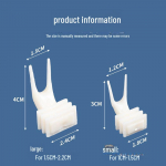 Papagoi puuviljakahvel ja juurviljaklamber &ndash; linnupuuri m&auml;nguasjad ja s&ouml;&ouml;giriistad Small Plastic Fruit Fork