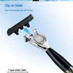 6-kihiline meeste pardel hoidiku ja 12 asendusteraga Single tool holder