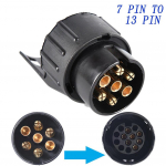 7 tihvti 13 kontaktiga pistiku adapteri haagise pistik 12 V veokonks Pukseerimine veekindlad pistikud pistikupesa adapter auto veoauto haagissuvila tarvikud CHINA