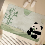 Panda vannitoa p&otilde;randamatt, tualeti diatomi muda imav matt, tualeti ukse libisemiskindel matt, vannitoa ukse sissep&auml;&auml;su vaip 40 * 60CM