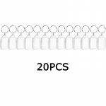 WTEMPO 20 tk l&auml;bipaistvast plastikust pildiraamist v&otilde;tmehoidjad Mini foto t&uuml;hjad rippuvad ripatsid L&otilde;petamise m&auml;lestuskingitused s&uuml;ndmuste ja peotarbed 20pcs valge