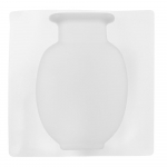 Silikoonist kleepuv vaas Kleepuvad seinamaagilised taimevaasid Korduvkasutatavad siseruumides kasutatavad puurimisvabad Seinale paigaldatav kodukaunistusega lillevaas valge