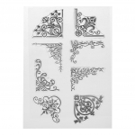 Nurga silikoonist l&auml;bipaistva tihendiga tempel DIY scrapbooking reljeefne fotoalbum Decorati