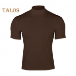 Meeste suvine T-s&auml;rk Poolk&otilde;rge kraega Slim Fit veniv &uuml;hev&auml;rviline l&uuml;hikeste varrukatega aluskihiga &uuml;laosa, igap&auml;evane sporditreening v&otilde;imlemiss&auml;rk M hall