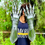 Nazguli s&ouml;&ouml;vitatud kindad Komplekt Keskaegne Ratsukindade Paar Halloweeni Kost&uuml;&uuml;m Rolli m&auml;ngimine Cosplay Kingitus white