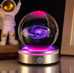8cm 3D Maa Lasergraveeritud Kristallkera P&auml;ikeses&uuml;steemi Planeet Linnutee Galaktika Gloobus Klaaskera Astronoomia Kingitus Kodu Kaunistus 8cm
