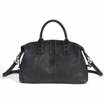 Johnature Ehtsast nahast naiste kott retro k&auml;ekott suure mahutavusega pehme lehmanahast &otilde;lakott crossbody-kotid must