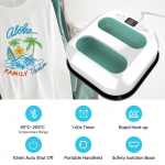 K&auml;eshoitav kuumpressimismasin 9 x9  triikrauapress Kiire kuumenemine, reguleeritav temperatuur ja automaatne taimer GR-US