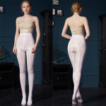 2025 uus 70D &otilde;lil&auml;ikega vormiv s&auml;&auml;rleggings retuusid pluss suurus 5XL k&otilde;rge v&ouml;&ouml;kohaga k&otilde;hukontroll l&auml;ikiv jooga sukkp&uuml;ksid naistele 40kg-90kg beež