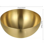 Segamiskausid K&ouml;&ouml;gi serveerimiskauss, kuldne salatikauss &ndash; roostevabast terasest suur supikauss, metallist teraviljakauss, toiduvalmistamiseks, k&uuml;psetamiseks, salati valmistamiseks kuld