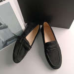 Nahast mokassiinid kevad-s&uuml;gis pendelr&auml;nd naiste kingad pehme tallaga &uuml;mara ninaga madala kontsaga pehme pealispinnaga hernekingad 40 must