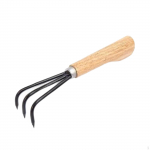 Hand -Rake Cultivator Mini Handheld 3 -Prong Multifunctional Garden Tool, for, Planting, helepruun v&auml;rv