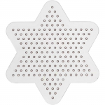 Plaque transparente pour perles &agrave; repasser Midi - Etoile - 10 cm