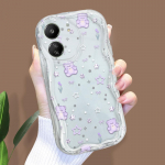 Armas koomiksimustriga kreemja tekstuuriga korpus, lainelise servaga pehme silikoonkaanega telefoni&uuml;mbris Xiaomi Redmi jaoks Xiaomi Poco M5S must