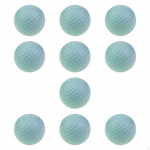 10 Pieces Golf Practice Balls Diameter 4.2 cm Portable Lightweight Realistic Training roheline