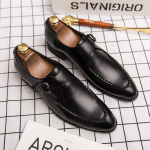 Meeste Briti Vabaaja Nahast Slip-On Kingad - Suur Suurus, Kevad/S&uuml;gis Mood, Noorte Stiil 3883 41 must