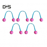 5/7 tk juuksen&ouml;&ouml;ri, k&otilde;rge elastsusega juuksesidemed palli kaunistusega, v&auml;rvilised s&otilde;lmed, juukser&otilde;ngad, naiste juukseaksessuaarid oranž