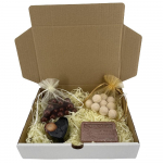 Coffret Savon Chocolat - 10 perles de Bain vanille des Iles - 10 boules effervescentes