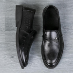 Meeste nahast kingad &auml;rikleit &uuml;hekordsed kingad pehme tald libisemiskindel suvised meeste sandaalid keskealiste ja eakate isa kingad mustad nahast kingad mehed 38