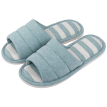 Comwarm Naiste Puuvillased Toasussid Avatud Varba Pehmed Sussid Vabaaja Pl&auml;tud Naiste Kodu Slip-on M&auml;luvahuga Magamistoa Korterid 43-44(10.2-10.4inch) white