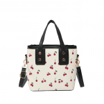 Naiste suure mahutavusega armas pendelr&auml;nnakuga &otilde;lakott - kirsiprindiga trendikas k&auml;ekott igap&auml;evaseks kontorisse ja vabaajar&otilde;ivasteks, uus saabumine must