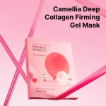Round Lab Camellia Deep Collagen Firming Gel Mask 34g x 4ea, Anti-Aging, Korean Cosmetics, Kbeauty, sample