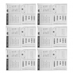 6 tk l&auml;bipaistev tempel dekoratiivtempel kaardi valmistamiseks DIY scrapbooking album paberik&auml;sit&ouml;&ouml; T1993