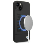 Etui Bmw Bmhmp14Mslblbk Iphone 14 Plus/ 15 Plus 6,7 Czarny/Black Hardcase Silicone Signature Logo Magsafe