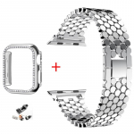 Luksuslik terasest k&auml;ev&otilde;ru rihm Apple'i kellarihma jaoks 44 mm 40 mm 42 mm 38 mm 41 mm 45 mm iwatchi seeria jaoks7 6 SE 5 4 3 2 1 Metallist randmepael 38mm