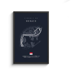 F1 Imola Monaco Radas&otilde;idurada L&otilde;uendimaal Formula F1 Seinakunst P&otilde;hjamaade Plakat Esteetiline Mootorispordi V&otilde;idus&otilde;idupilt Kodu Dekooriks 20x30cm no frame gray