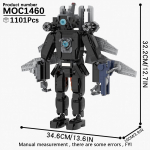 MOOXI Skibidi Tualettlaagri Komplekt MOC Klotsid M&auml;ng Super Titaan Boss Woofer TV Kaamera K&otilde;lar Sireen Mees Boss Ehitusklotsid Laste M&auml;nguasjad