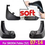Valatud Autop&otilde;llede Komplekt Skoda Fabia Mk2 5J 2007-2014 jaoks Porilapatsid Pritsmekaitsmed Porilapats Porikaitsmed Tiib Ees Taga Stiil must