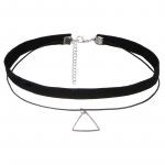 Choker kaelakee Stretch Velvet Klassikaline gooti t&auml;toveeringuga pits kaelakee