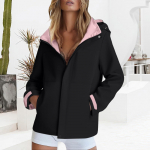 Naiste softshell-jakk, lukuga, reguleeritavate mansettidega, tuulekindel, veekindel kapuutsiga jope, v&auml;liharrastuste matkariided XL