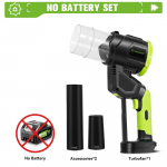 ONEGREEN harjadeta elektriline turbo puhur jet-ventilaator 180&deg; reguleeritav lehepuhur tolmupuhur t&ouml;&ouml;riist Makita 18V aku tihvti jaoks Without battery