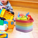 Handwoven Basket for Laundry Storage And Organization in Bathroom Or Dorm Gray