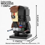 MOOXI Brickheadzed Space Wars Filmi Figuurimudel Jedi Tormis&otilde;dur Robot Ehitusklotside Komplekt DIY Klotsid Lastele Montessori M&auml;nguasjad