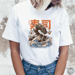 Joke Horror Women Color Block Naiste Kvaliteetne Tee Suvine Mood Meem T-s&auml;rk Harajuku T XL valge